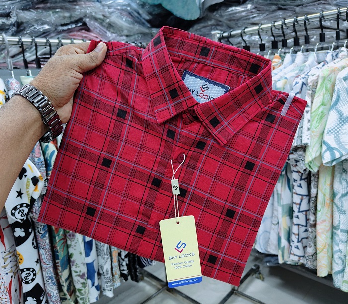 পিউর কটন চেক শার্ট