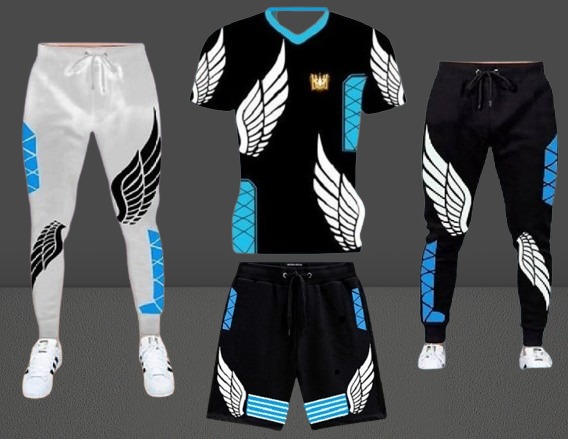 হাফ টিশার্ট এন্ড প্যান্টস  4পিস