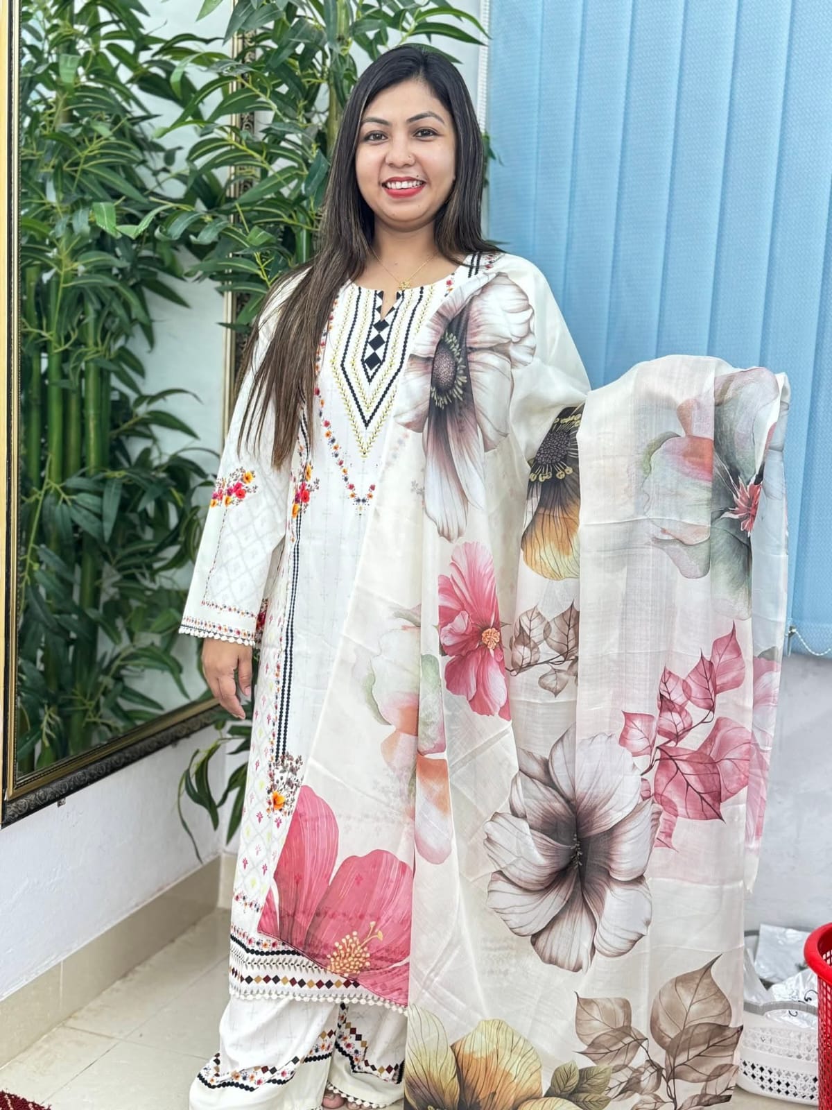 ডিজিটাল প্রিন্ট থ্রি পিস